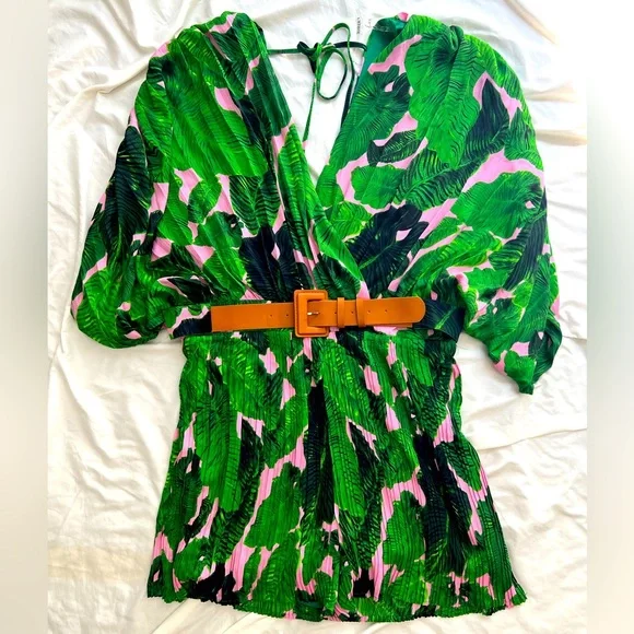 L’Atiste By Amy Pink/Green Romper - Picture 1 of 6